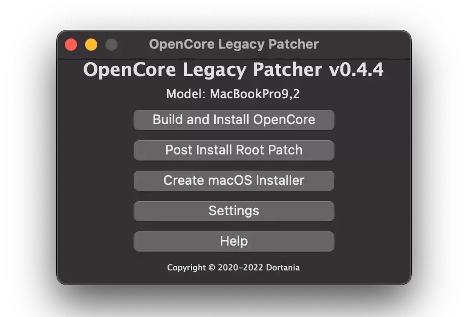 open core legacy patcher (OCLP)