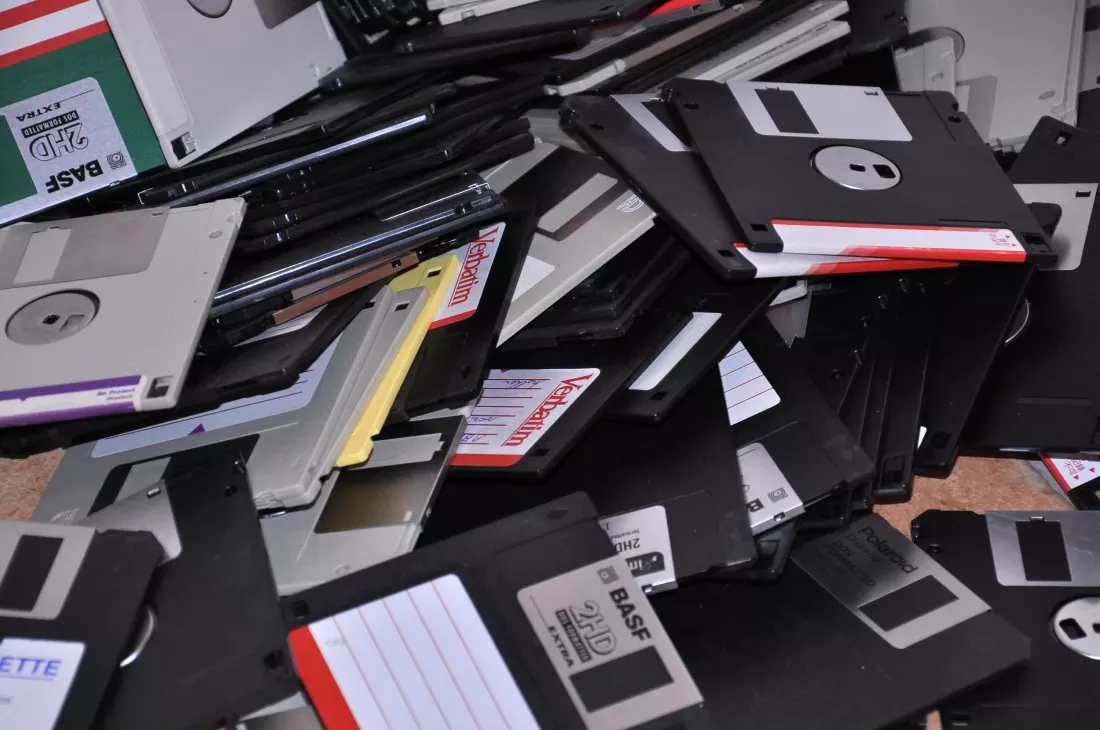 فلاپی دیسک - floppy disk - تعدادی فلاپی