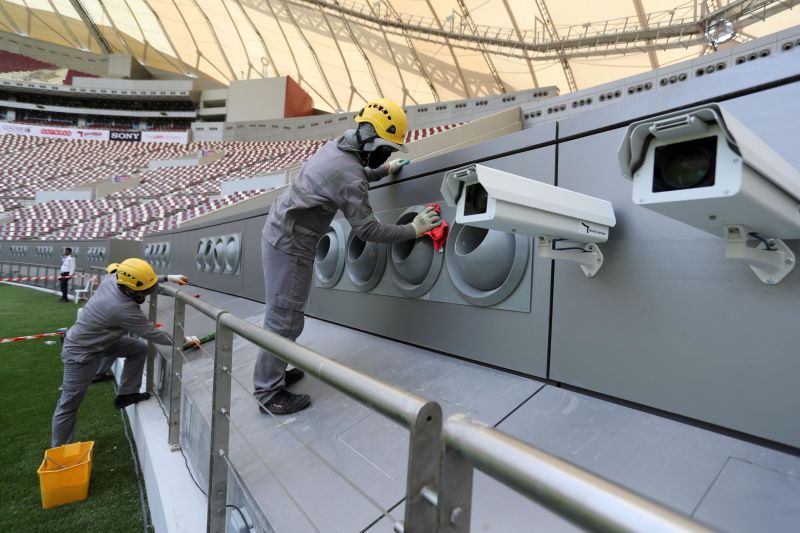 دوربین های فیلم برداری و حفره های سرمایش جام جهانی ۲۰۲۲ قطر