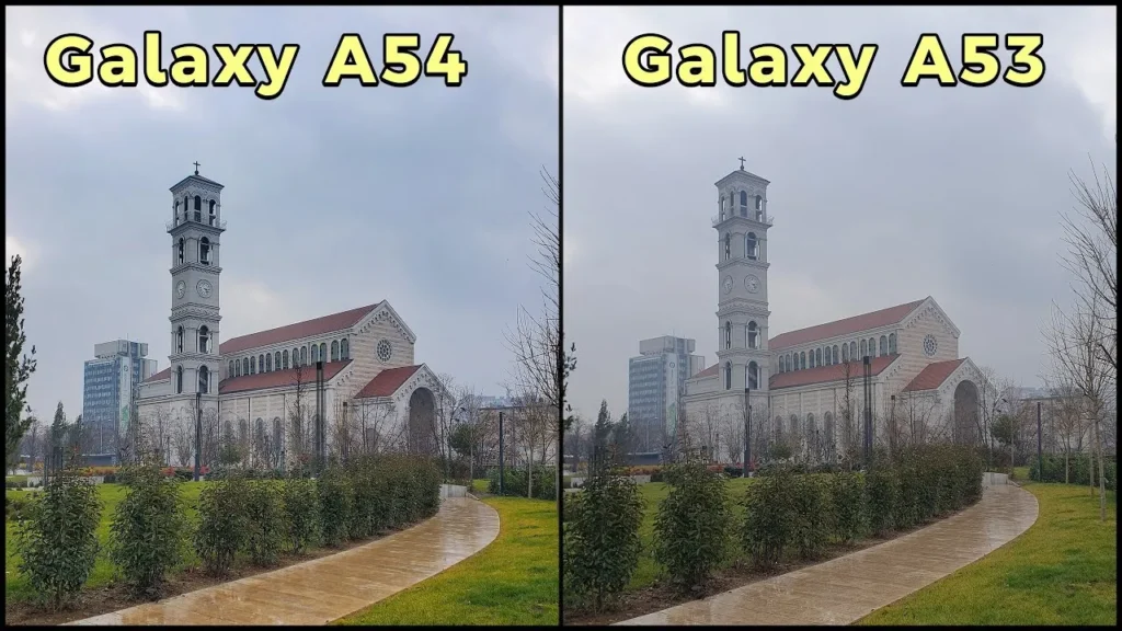 مقایسه دوربین a53 با a54