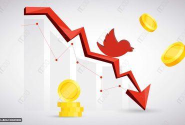 سقوط ارزش بازار توییتر - جریان نقدینگی منفی - twitter stock market fall (plunge)
