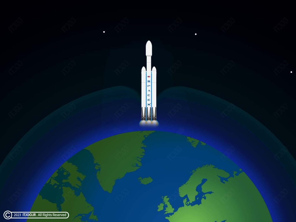 موشک فالکون اسپیس ایکس به جو زمین آسیب می‌زند - spaceX Falcon Rocket damages earth atmosphere