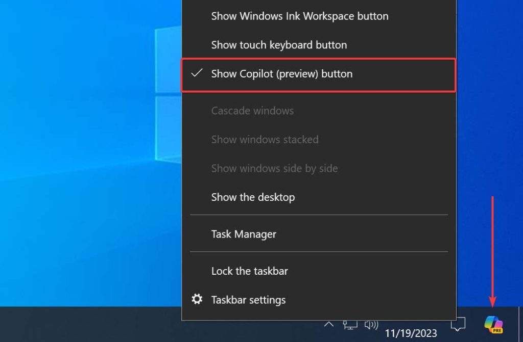 فعال کردن ابزار کوپایلت در ویندوز ۱۰ - activating copilot in windows 10