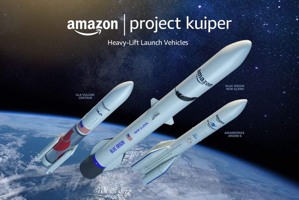 موشک های پروژه ایتنرنت ماهواره ای آمازون (پروژه کویپر)