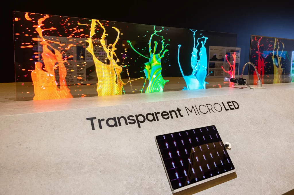 transparent microled - میکرو ال ای دی شفاف