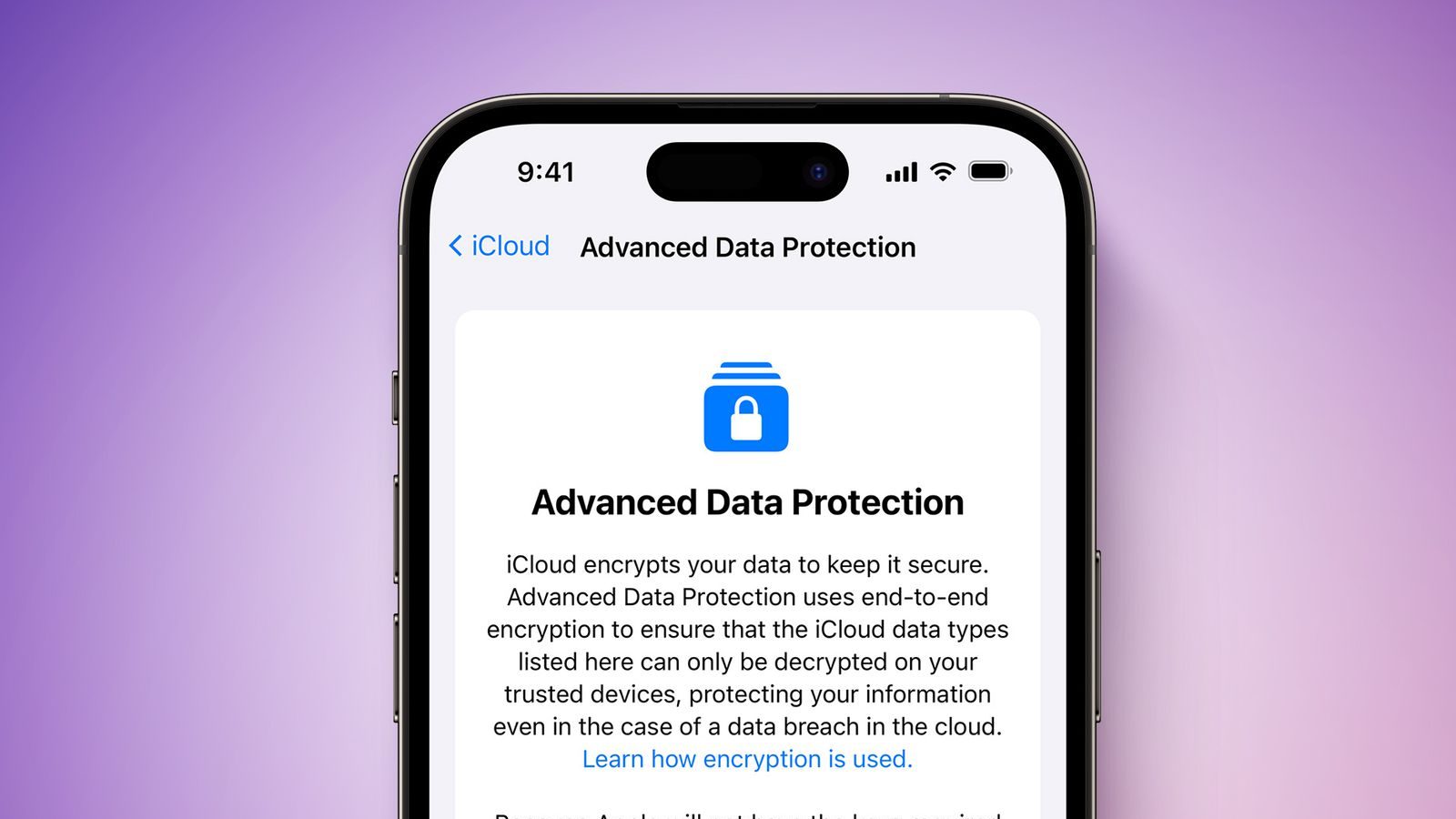 قابلیت Advanced Data Protection در آی کلاد