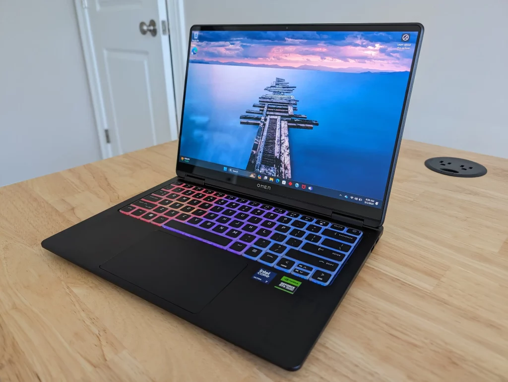 HP Omen Transcend 14 – قابل‌حمل‌ترین لپ‌تاپ بازی