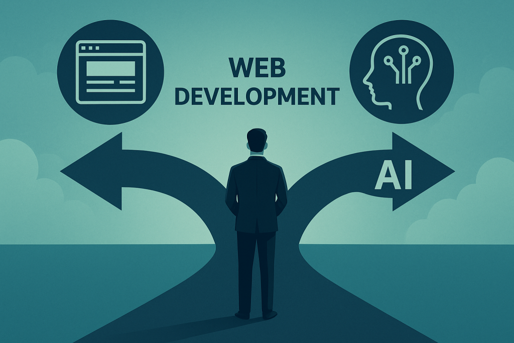 توسعه وب یا هوش مصنوعی