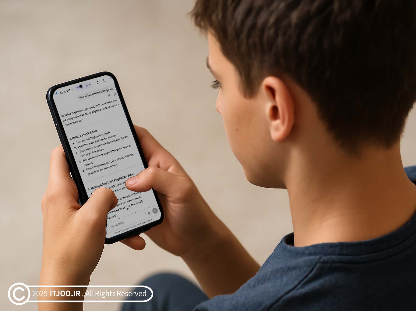 استفاده نوجوانان از هوش مصنوعی