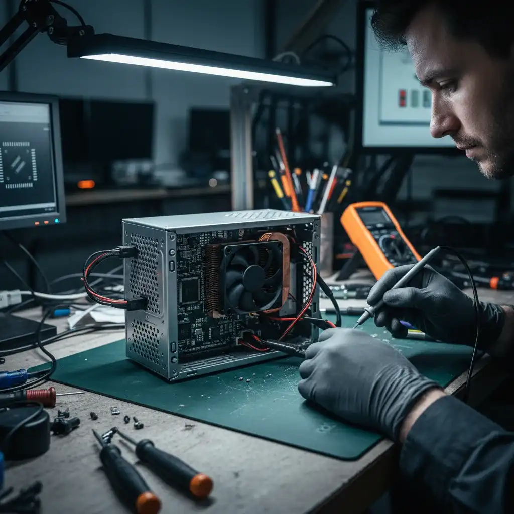 مینی کیس روشن نمیشود