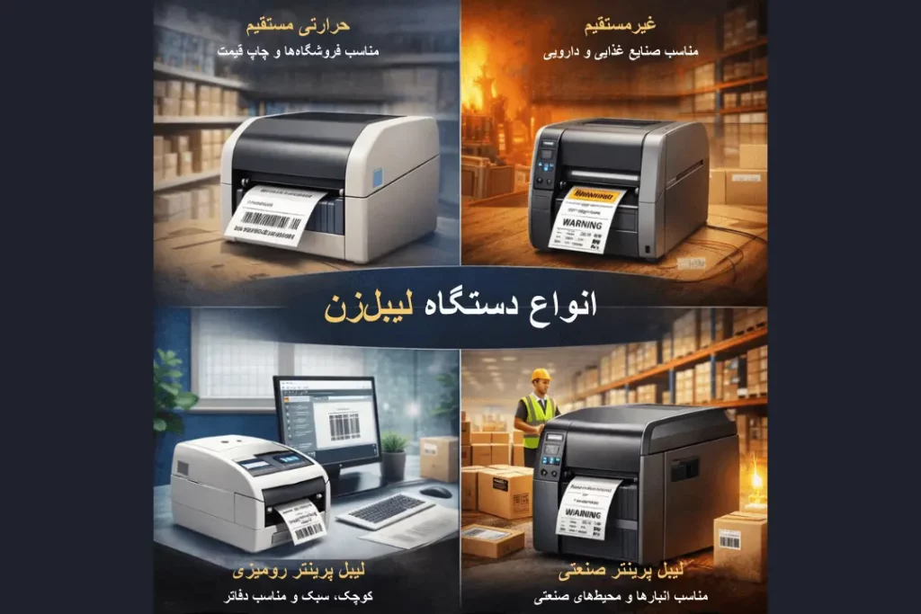 انواع دستگاه لیبل زن