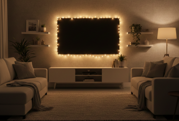 ریسه در پشت قاب تلویزیون