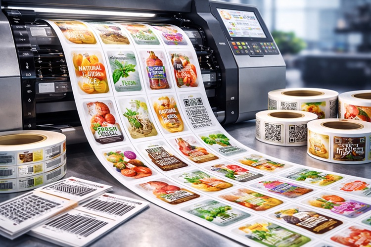 چاپ لیبل دیجیتال با دقت صنعتی