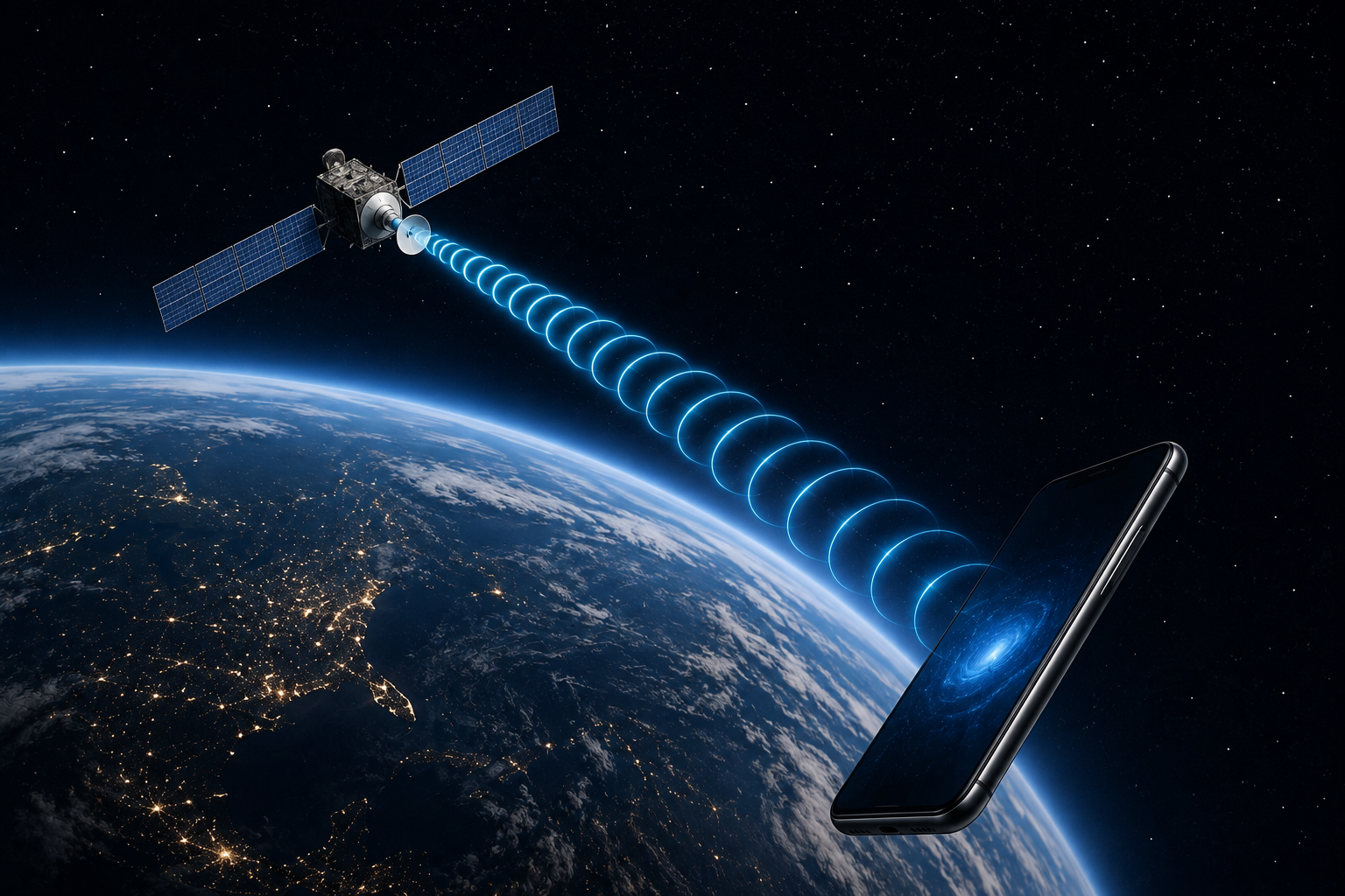 Connecting a satellite to the phone