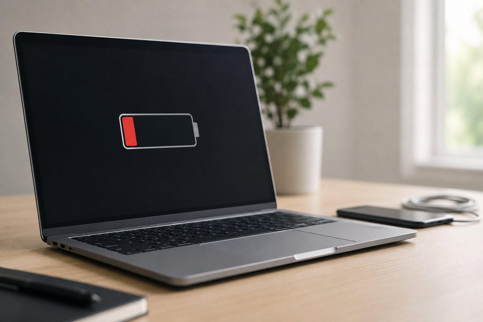 Why does a laptop battery drain quickly