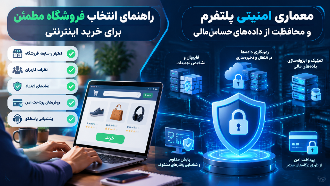 معماری امنیتی پلتفرم و محافظت از دادههای حساس مالی