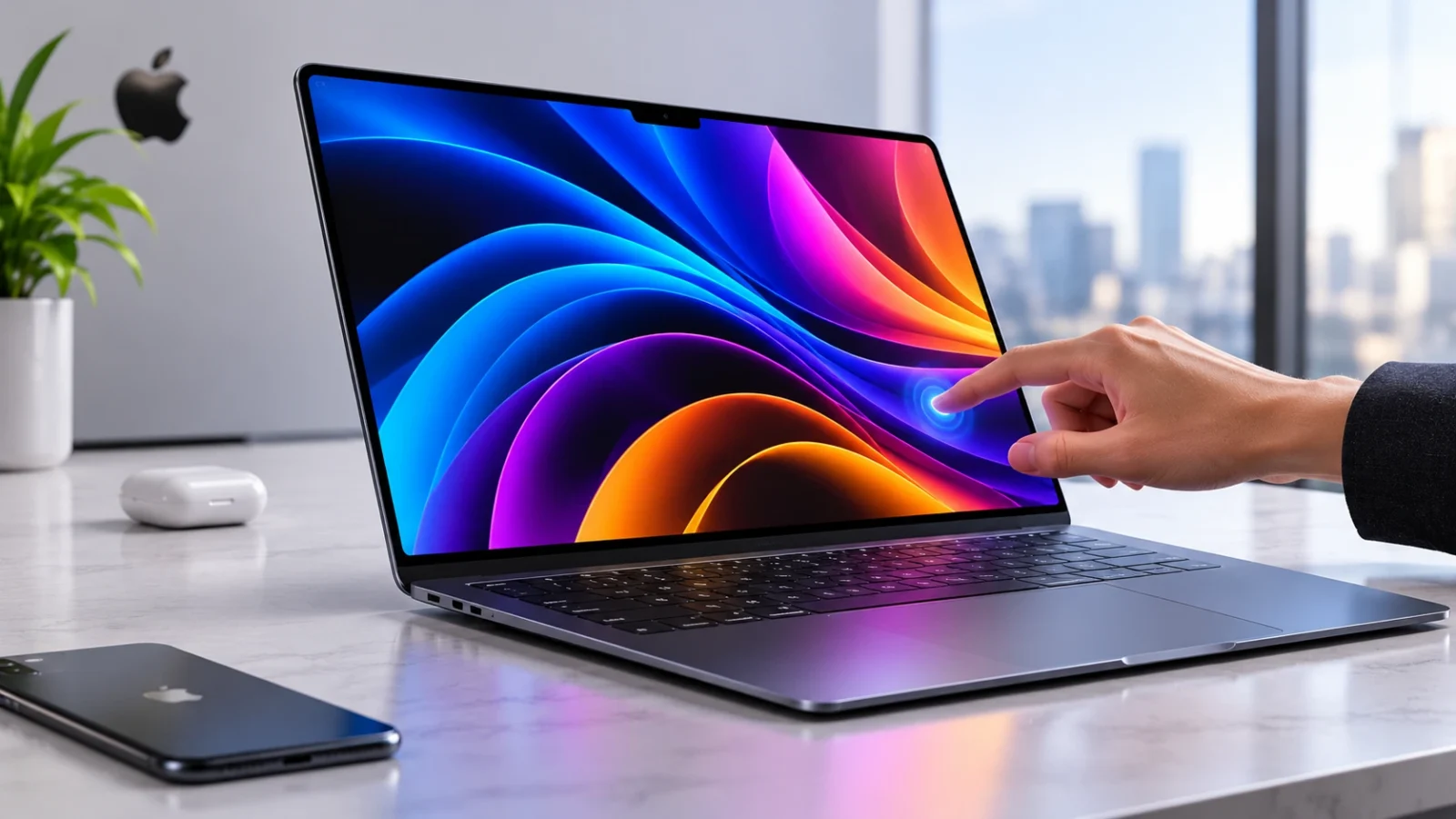 مک‌بوک پرو جدید اپل با نمایشگر لمسی Tandem OLED و طراحی باریک‌تر